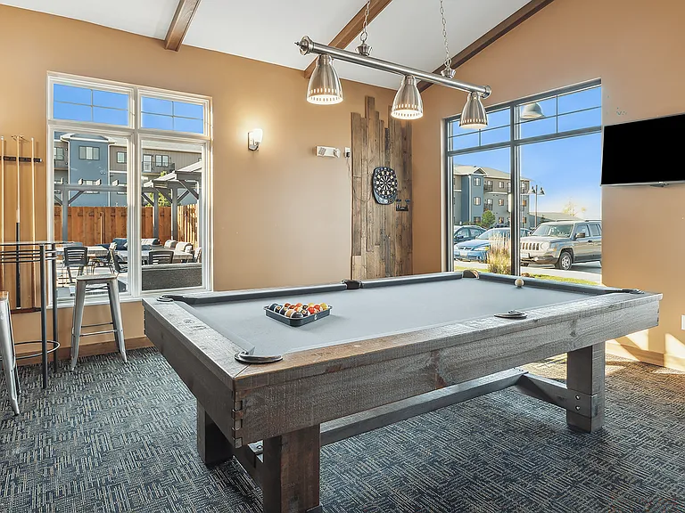 Community Room with Pool Table