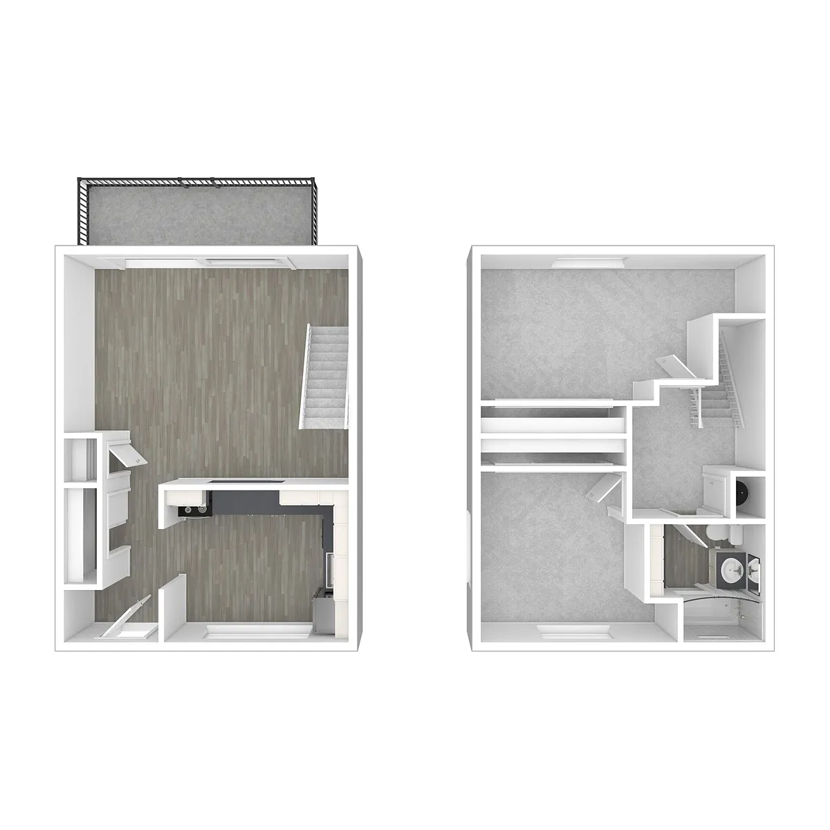 Floor plan 2 Bed 1 Bath