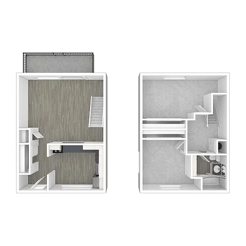 Floor plan 2 Bed 1 Bath