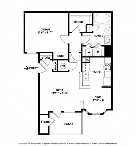 Floor plan A1B