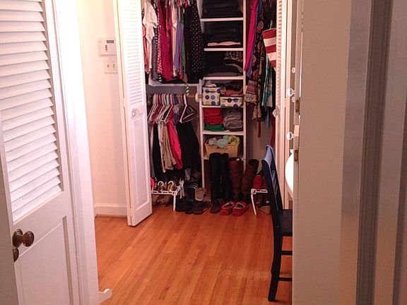 2 closets and makeup table 