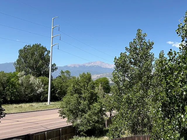 Great view of Pikes Peak.