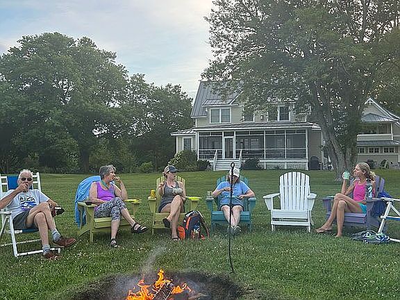 Yard and fire pit 