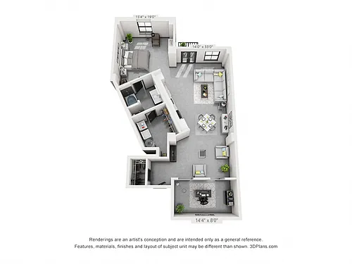 Floor plan A18