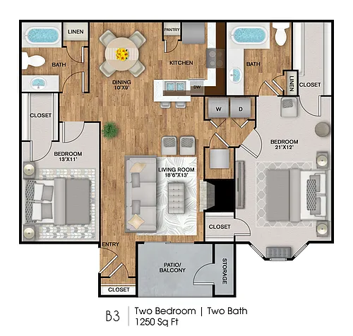 Floor plan The 1250