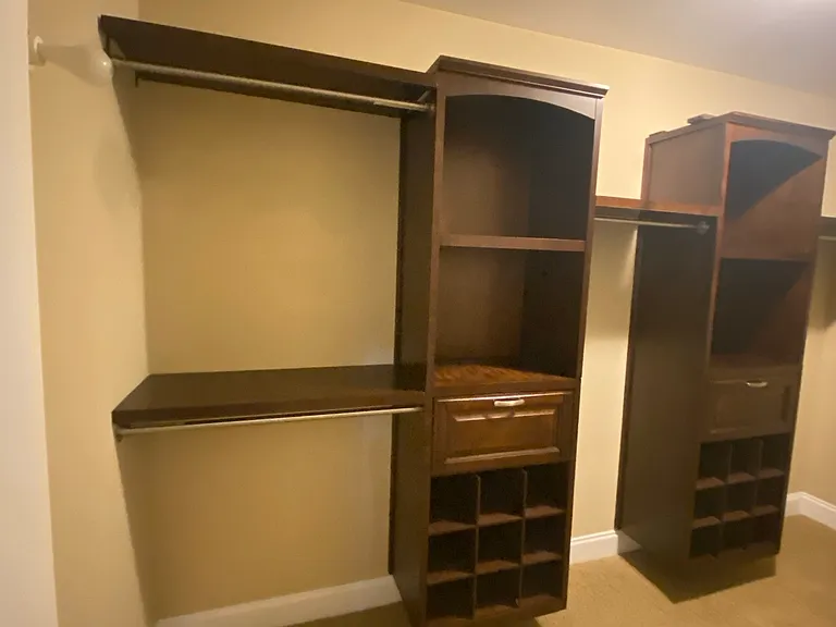 Master Bedroom Oversized Closet with shelving