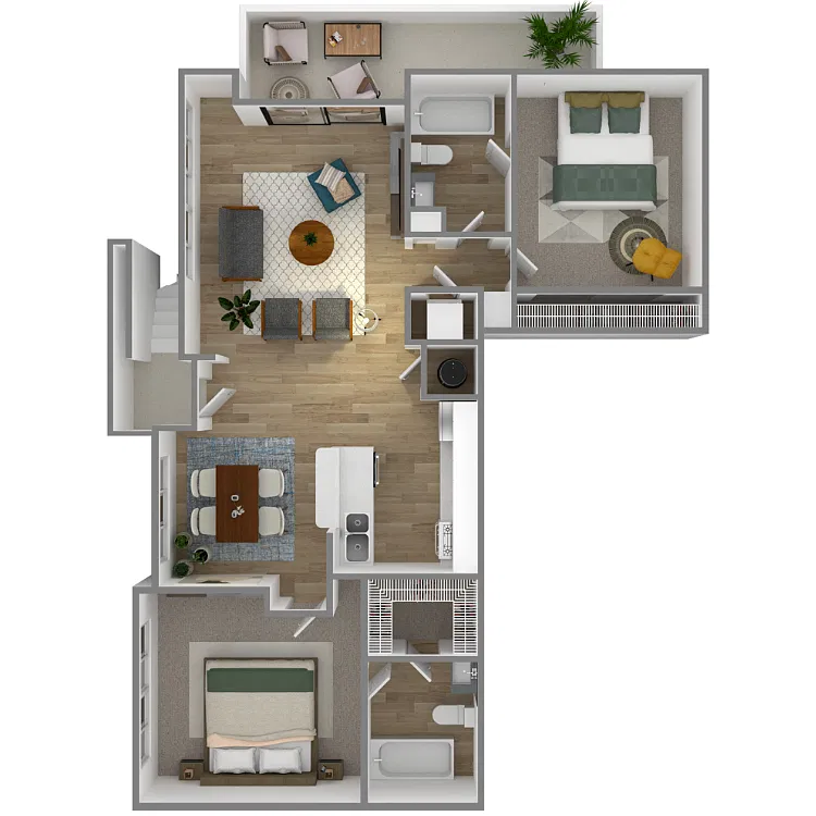 Floor plan Costa Brava 2x2 Upgrade