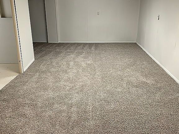 New carpeting in basement