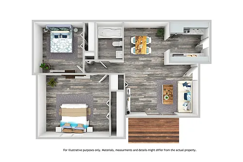 Floor plan 2 Bedroom