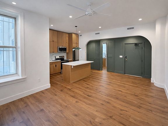 Living room and kitchen