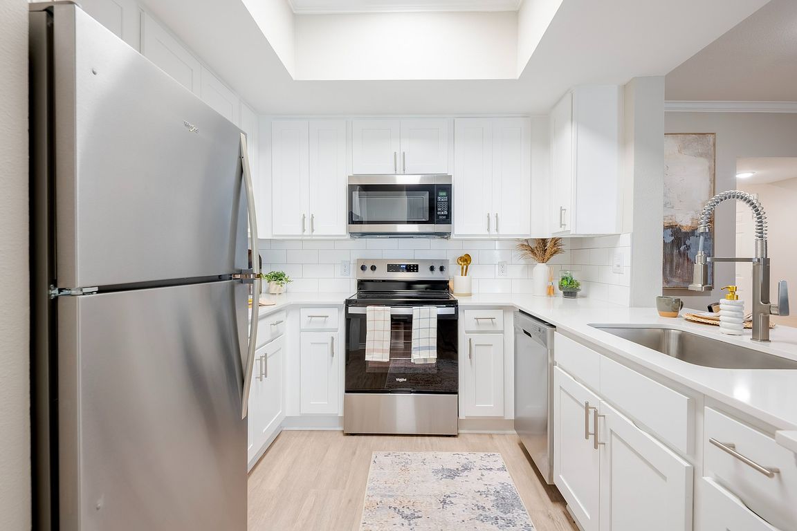 Newly Renovated Kitchen with Stainless Steel Appliances