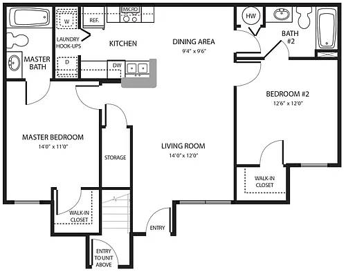 Floor plan 2X2