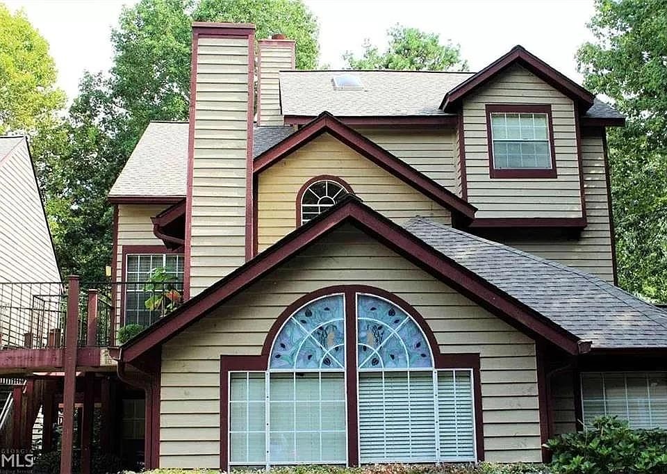 Second floor unit, view from parking area