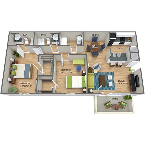 Floor plan Model B