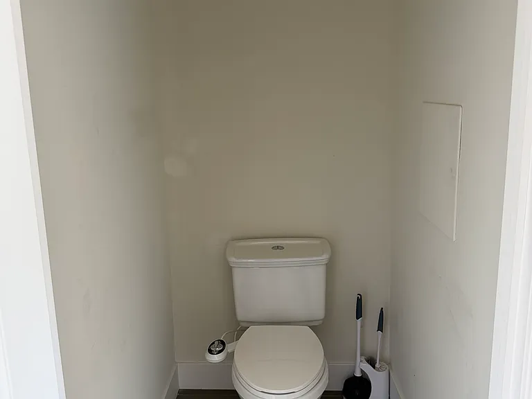 Water closet with door in master bath