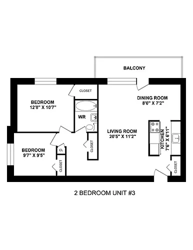 Floor plan 2 Bedroom