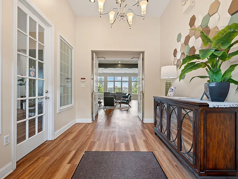 Inviting modern clubhouse room