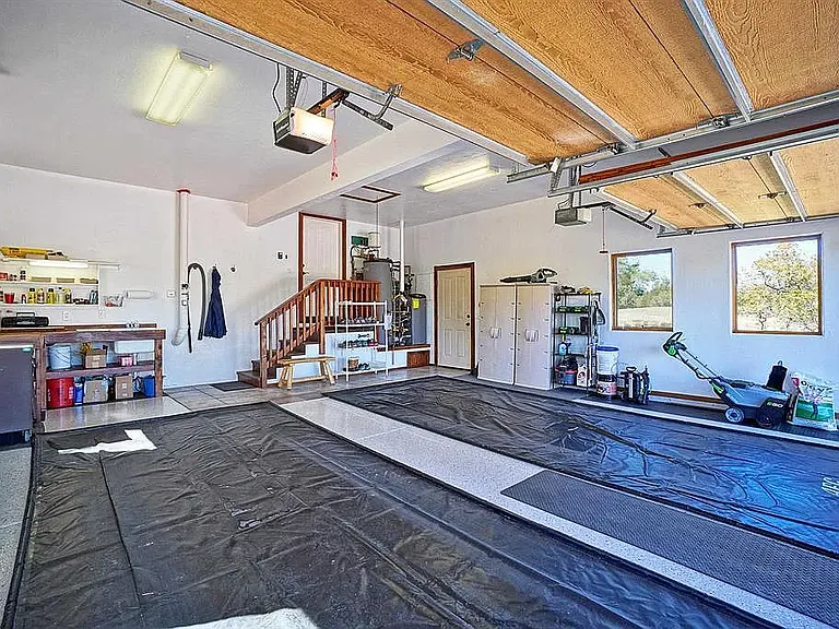 Attached heated garage