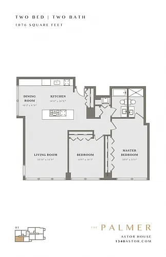 Floor plan Two Bedroom