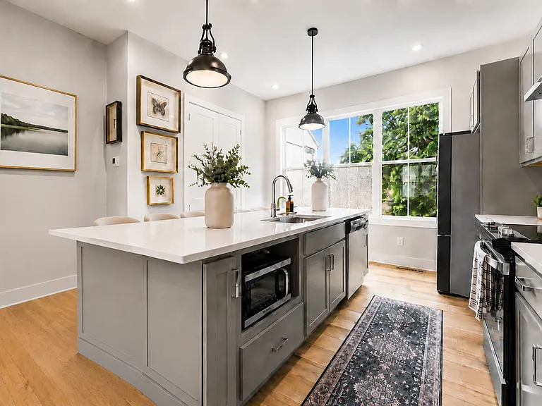 2nd view of kitchen with view of pantry
