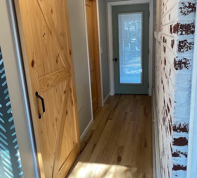Laundry + hallway to backyard/patio