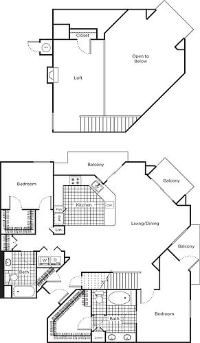 Floor plan Rousseau (Loft)