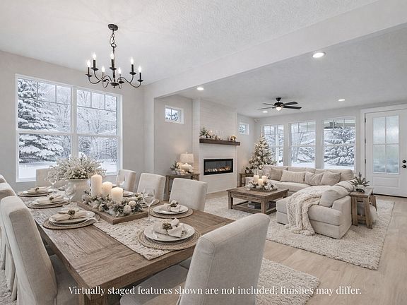 Open Dining Area Blends Effortlessly with the Great Room