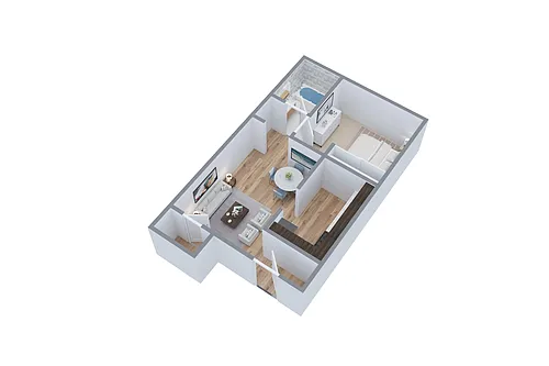 Floor plan One Bedroom