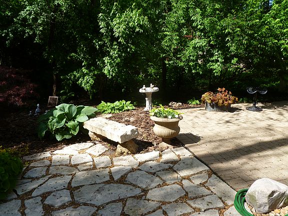 Backyard and paver patio