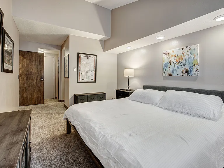 Master bedroom with king bed