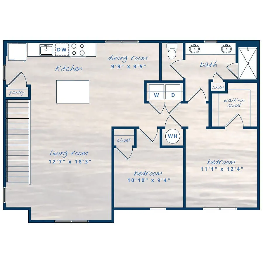 Floor plan 2X2 B5