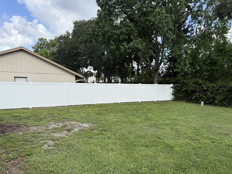 Side yard fenced in