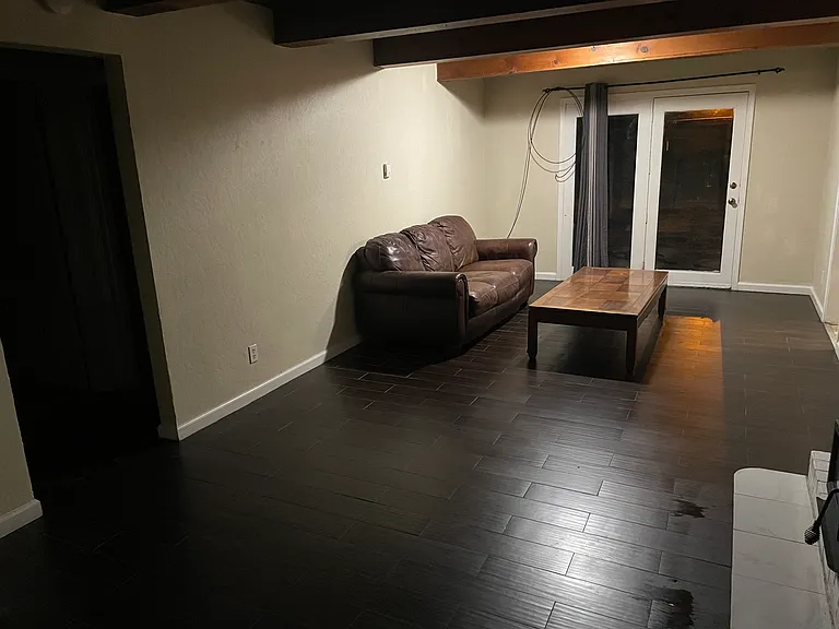 Living room at night