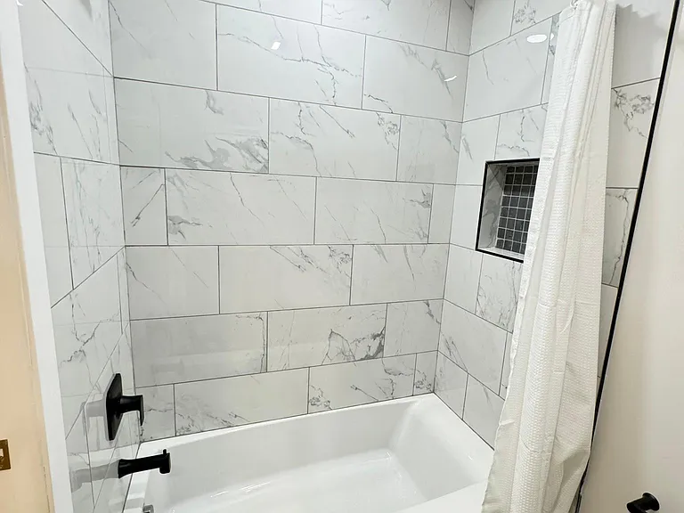 Upstairs hallway bath.