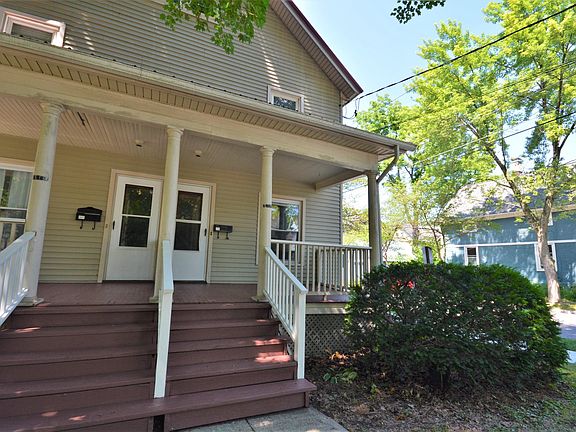 Corner side-by-side duplex. Apartment available is on the right side.