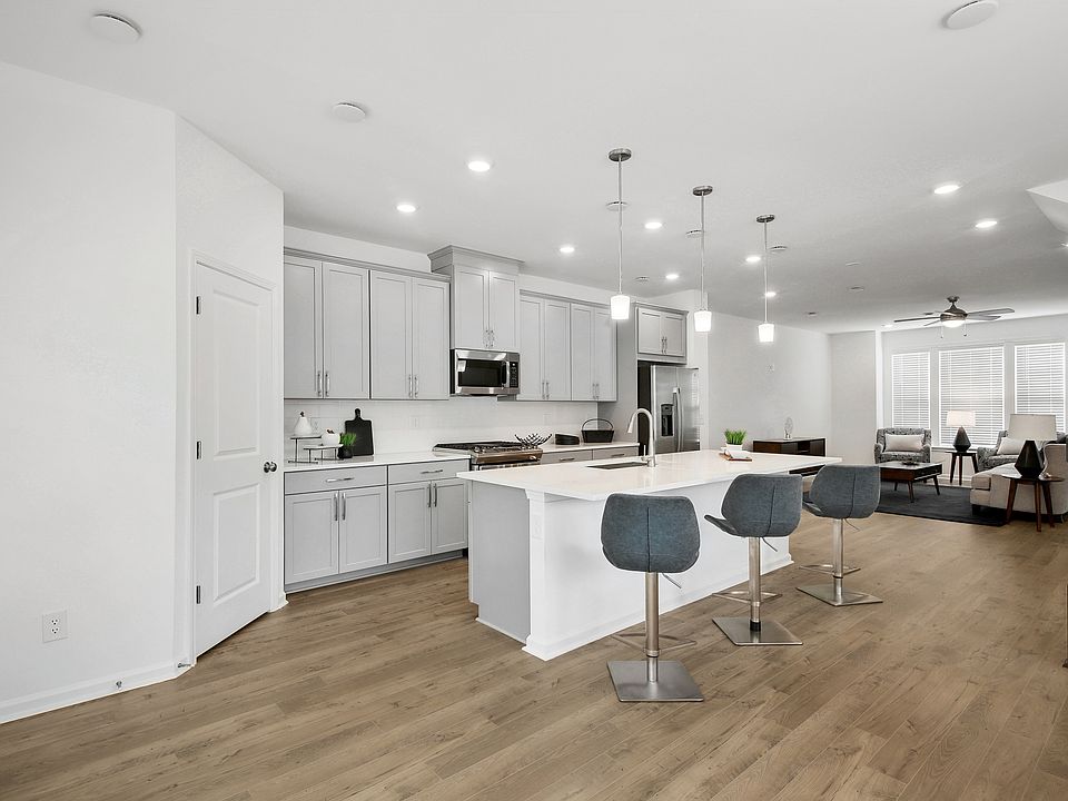 Kitchen with Large Island and Bar Seating