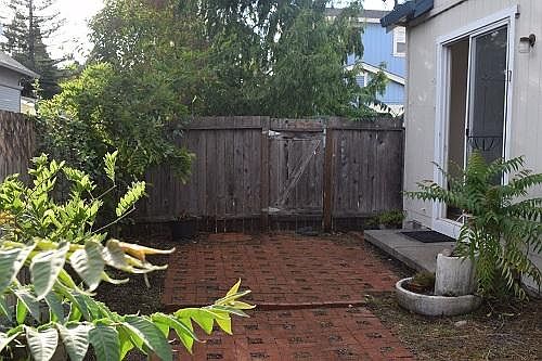Gate from back yard to access parking in the back.