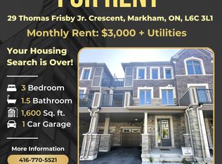 29 Thomas Frisby Jr Cres, Markham, ON L6C 3L1