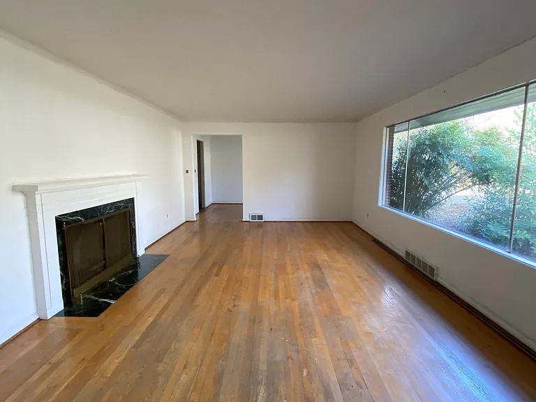 Generous light living room.