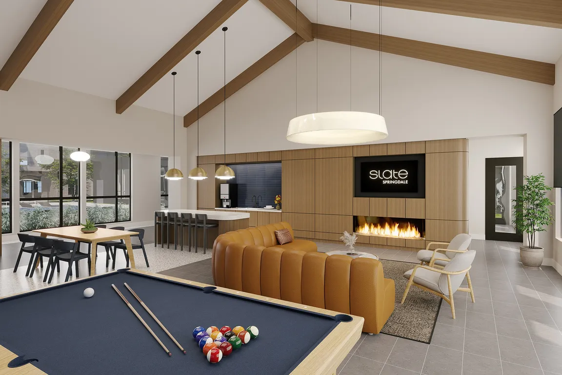 Rendering Slate Springdale Resident Lounge