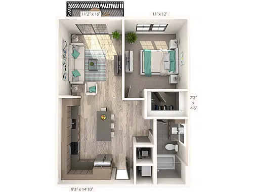 Floor plan Cubist (A1)