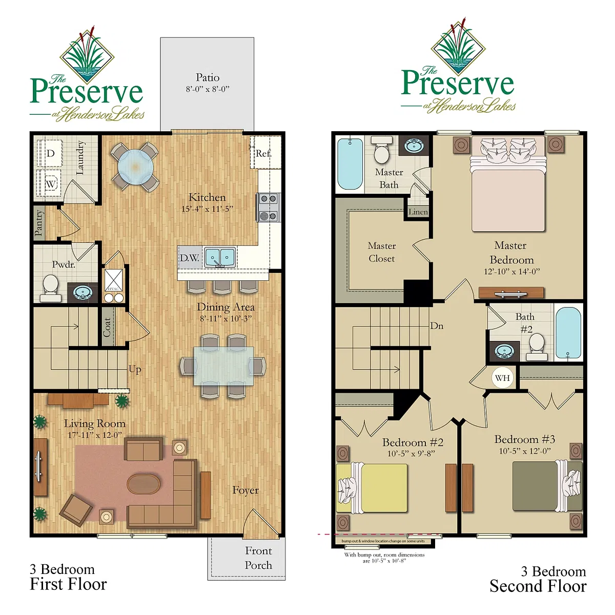 Floor plan 3Bedroom Preserve