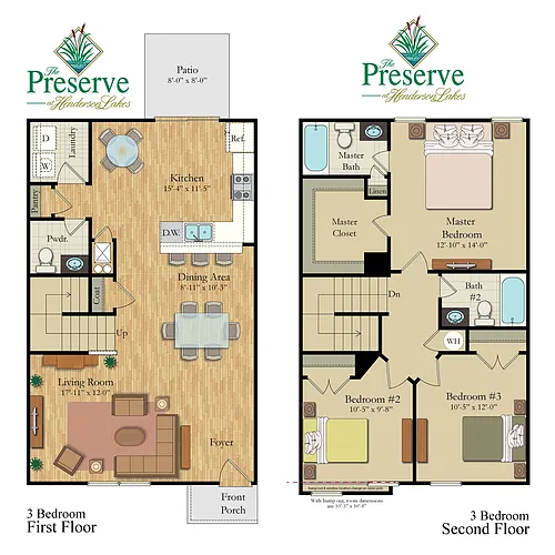 Floor plan 3Bedroom Preserve