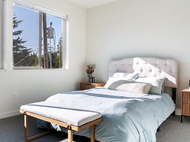 Master bedroom on 3rd floor with walk in closet and full bathroom