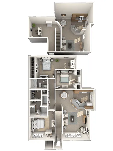 Floor plan St. Kitts with Loft