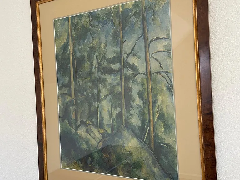 Artwork in primary bedroom