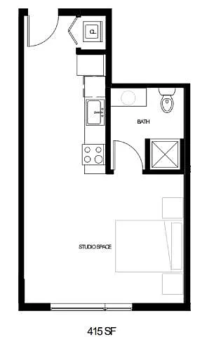 Floor plan Studio