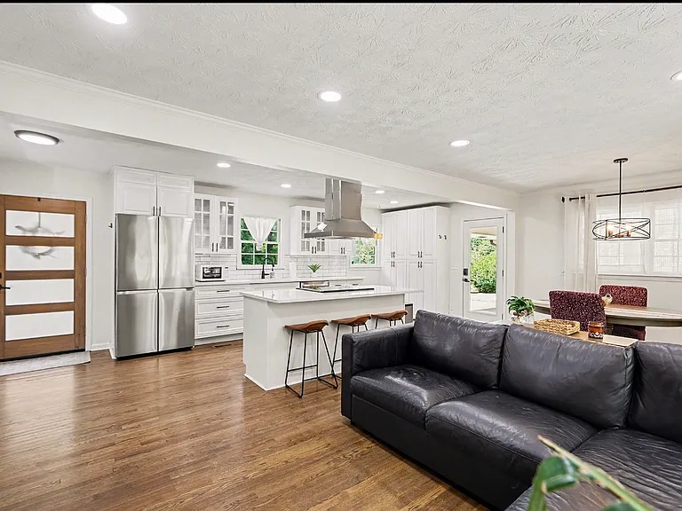Open concept kitchen
