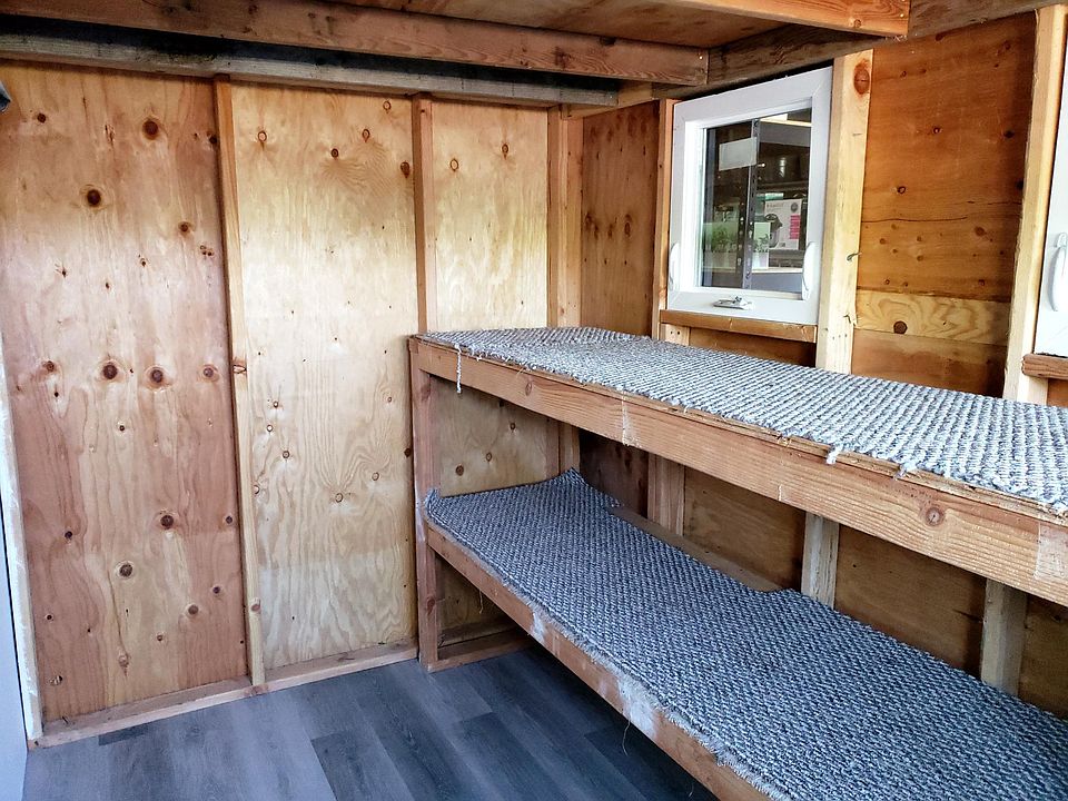 Storage space attached to unit for bicycles, surf boards, etc.