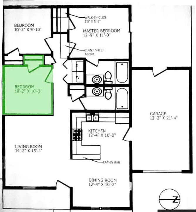 3 bed, 1157 sqft, $990 — Photo 3